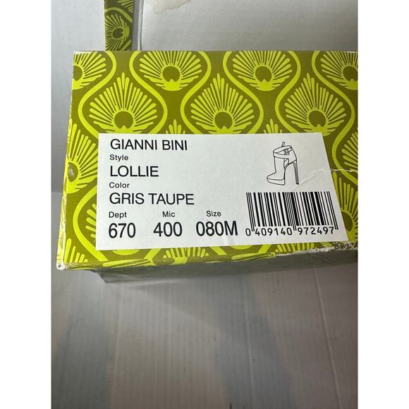 Gianni Bini Size 8 Lollie Closed Toe Stilleto High Heel Stilleto Pumps Taupe - Picture 10 of 12